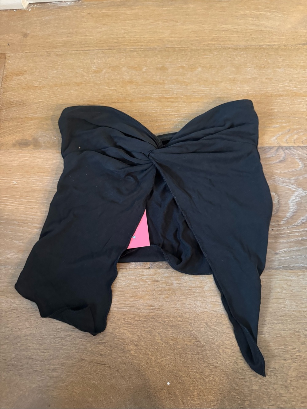 NWT Edikted Black Twist Front Bandeau Top
